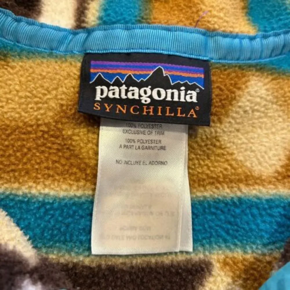 Patagonia Synchilla RARE Snap-T Fleece Aztec Tribal Southwestern Printed Small - Picture 5 of 7